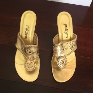 Gold Jack Rogers- low heel